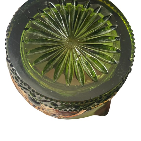 SET OF 3 GLASS SOUVENIR FESTIVAL ETCHED GREEN GLASSES 1850-1914 RANGE - Picture 10 of 13